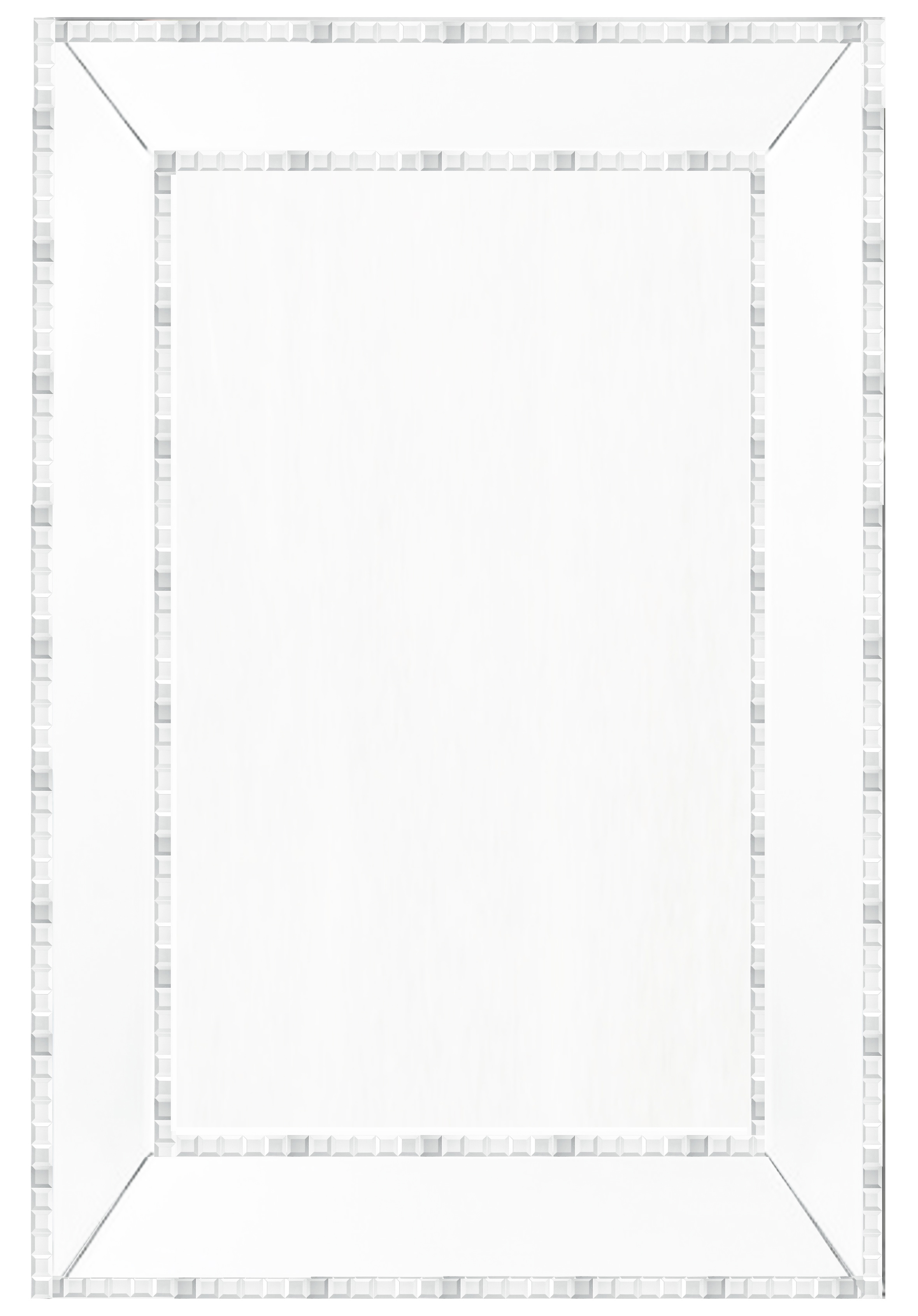 TS092 Wall décor art mirror on mirror rectangular ornate